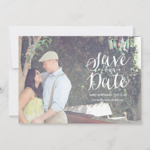 Skriptgesteuerte Save-The-Date-Fotokartenankündigu Save The Date