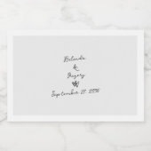 Skripthandgeschriebene Typografie-Gastgeschenk Hoc Alkoholflaschenetikett (Einzelnes Label)