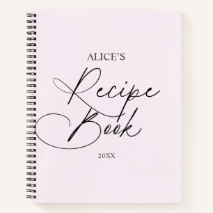 Skripthandschrift für Rezeptbuch Notizblock