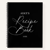 Skripthandschrift für Rezeptbuch Notizblock (Vorderseite)