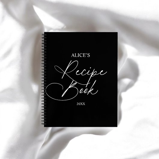 Skripthandschrift für Rezeptbuch Notizblock