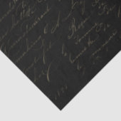 Skripthandschrift Handgeschriebenes Ephemera-Dekou Seidenpapier (Ausschnitt)