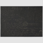 Skripthandschrift Handgeschriebenes Ephemera-Dekou Seidenpapier (Vorderseite)