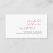 Skripthandschrift Trendy Minimalistisch Visitenkarte (Vorderseite)