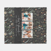 Skriptherz niedlich moderne Multi-Foto beste Freun Fleecedecke (Vorderseite (Horizontal))