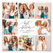 Skriptherz niedlich moderne Multi-Foto beste Freun Fotodruck (Vorne)
