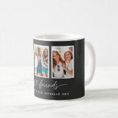 Skriptherz niedlich moderne Multi-Foto beste Freun Kaffeetasse (VorderseiteRechts)
