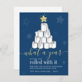 Skriptjahr 2020 Weihnachtsbaumtoilettenpapier Feiertagskarte (Vorne/Hinten)