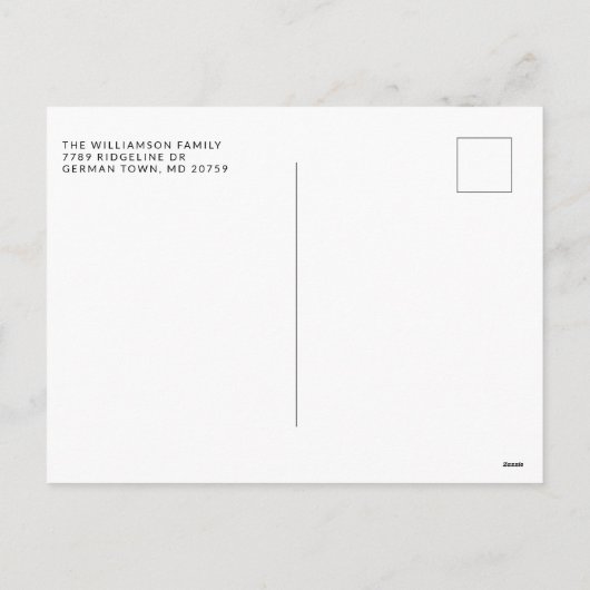 Skriptjahr 2020 Weihnachtsbaumtoilettenpapier Feiertagspostkarte (Rückseite)