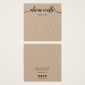 Skriptkalligrafie Kraft Stufenspielkarte (Vorne & Hinten)