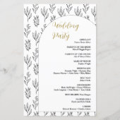 Skriptkalligrafie-Minimal-Programm für TextHochzei (Rückseite)