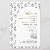 Skriptkalligrafie-Minimal-Programm für TextHochzei (Vorderseite)