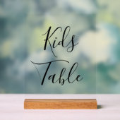 Skriptkalligrafie reserviert Kindertisch Hochzeit Acrylschild (Neutral)