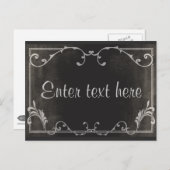 Skriptkartenpostkarte des stillen Films Postkarte (Vorne/Hinten)