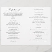 Skriptkatholische Hochzeit mit Massenprogramm (Rückseite)