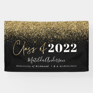 Skriptklasse für den Glitzer von schwarzem Gold i Banner