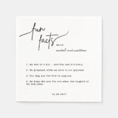 Skriptlustige Fakten Hochzeiten von Napkins Serviette (Vorderseite)