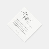 Skriptlustige Fakten Hochzeiten von Napkins Serviette (Ecke)