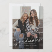 Skriptmehrstufige Abschluss Einladung (Vorderseite)