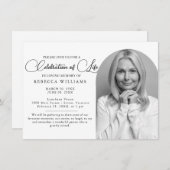 Skriptminimale Feier von Einladungen zum Leben (Vorne/Hinten)