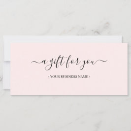 Skriptminimale Geschenkgutschrift