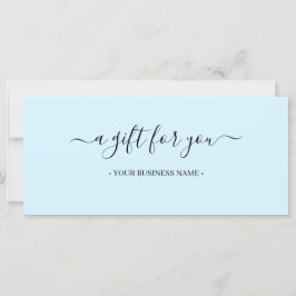 Skriptminimale Geschenkgutschrift