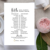 Skriptminimale Hochzeitstagszeitachse