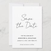 Skriptmoderne Vorlage einfach schwarz und weiß (Vorderseite)