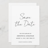 Skriptmoderne Vorlage einfach schwarz und weiß (Vorne/Hinten)