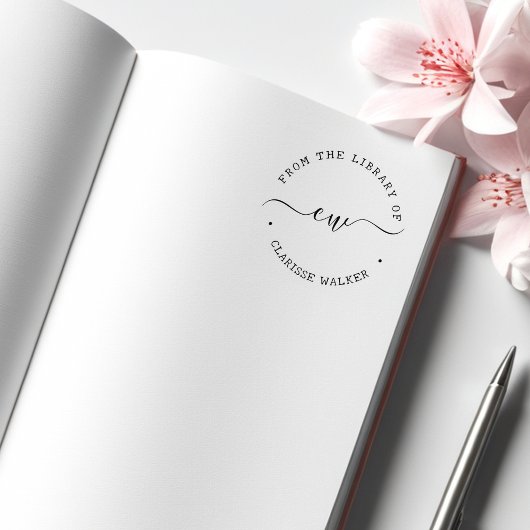 Skriptmonogramm aus der Bibliothek Gummistempel