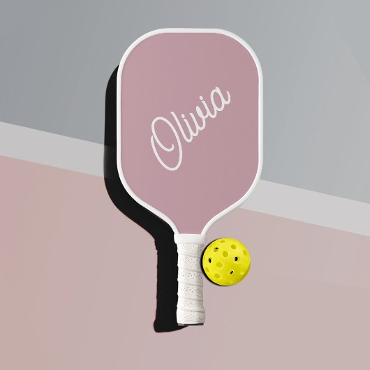 Skriptmonogramm, mauve pickleball schläger
