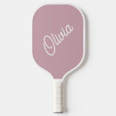 Skriptmonogramm, mauve pickleball schläger (Vorderseite)