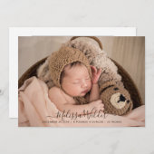 Skriptname 2 Foto Overlay Geburtsankündigung (Vorne/Hinten)