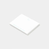 Skriptname anpassen, Schwan, Hell Türkis Post-it Klebezettel (angewinkelt)