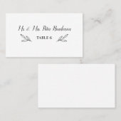 Skriptname/Begleitperson/Platzkarte für rustikale  Platzkarte (Vorne/Hinten)