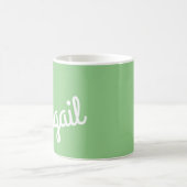 Skriptname Benutzerdefinierter Geschenksage Grüner Kaffeetasse (Mittel)