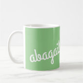 Skriptname Benutzerdefinierter Geschenksage Grüner Kaffeetasse (Links)