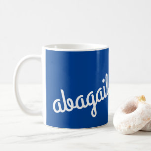 Skriptname Benutzerdefiniertes Geschenk Navy Blue  Kaffeetasse