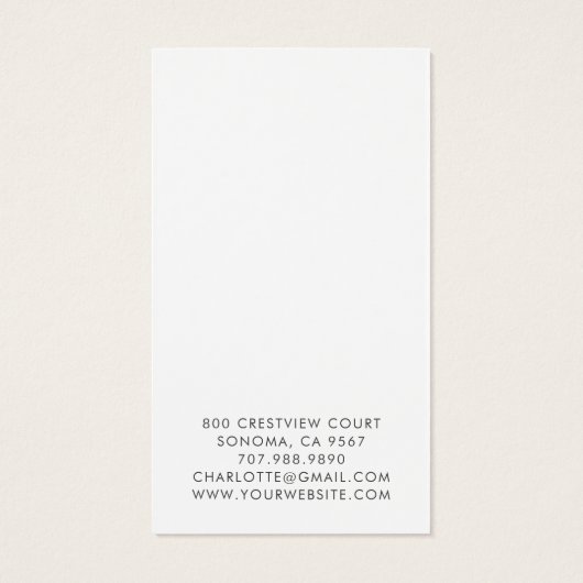 Skriptname Blue Mountain Earring Display Card (Rückseite)