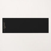 Skriptname Celestial Sun Moon Gold Black Yoga Mat Yogamatte (Rückseite (Horizontal))