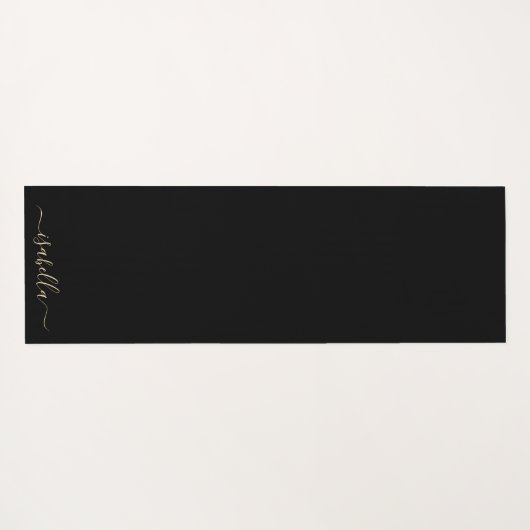 Skriptname Celestial Sun Moon Gold Black Yoga Mat Yogamatte (Rückseite (Horizontal))