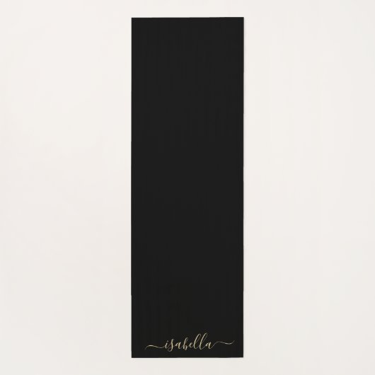 Skriptname Celestial Sun Moon Gold Black Yoga Mat Yogamatte (Rückseite)