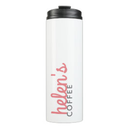 Skriptname Coffee Tumbler Custom Geschenk in Pink Thermosbecher