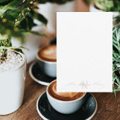 Skriptname Custom Delicate Foliage Kontur Dankeskarte