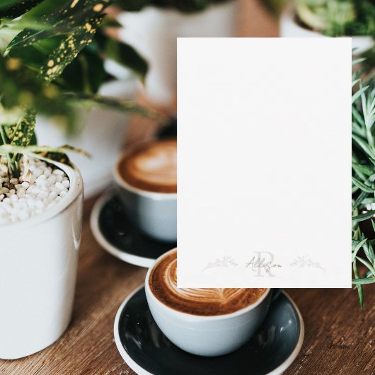 Skriptname Custom Delicate Foliage Kontur Dankeskarte