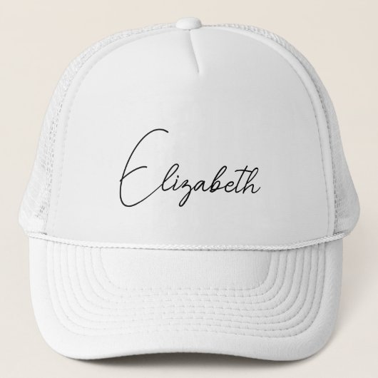 Skriptname Elegant Modern für ihr Mädchen Truckerkappe (Vorderseite)