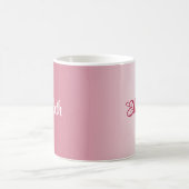 Skriptname Eleganter Trend Farbe Viva Magenta Kaffeetasse (Mittel)