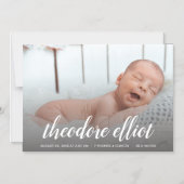 Skriptname Foto Magnetic Birth Ankündigung (Vorderseite)