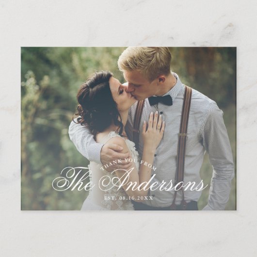 Skriptname Foto Vielen Dank Post Card Postkarte (Vorderseite)