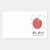 Skriptname für Apple-Lehrer Post-it Klebezettel (Vorderseite)